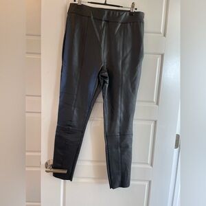 Topshop Black Faux Leather Pants